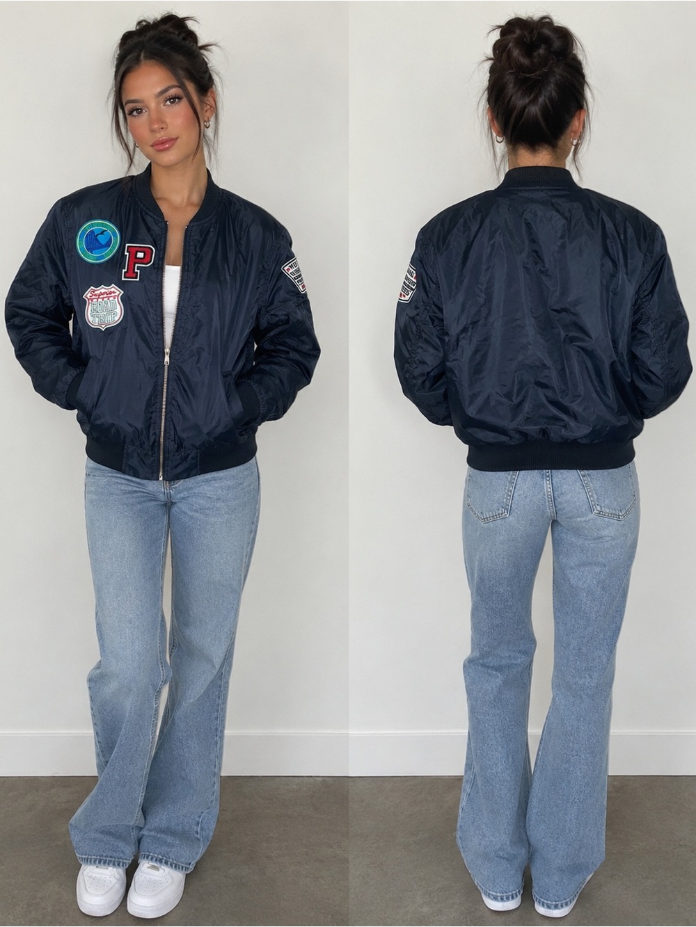 IRIS Black Jacket with Orange Lining